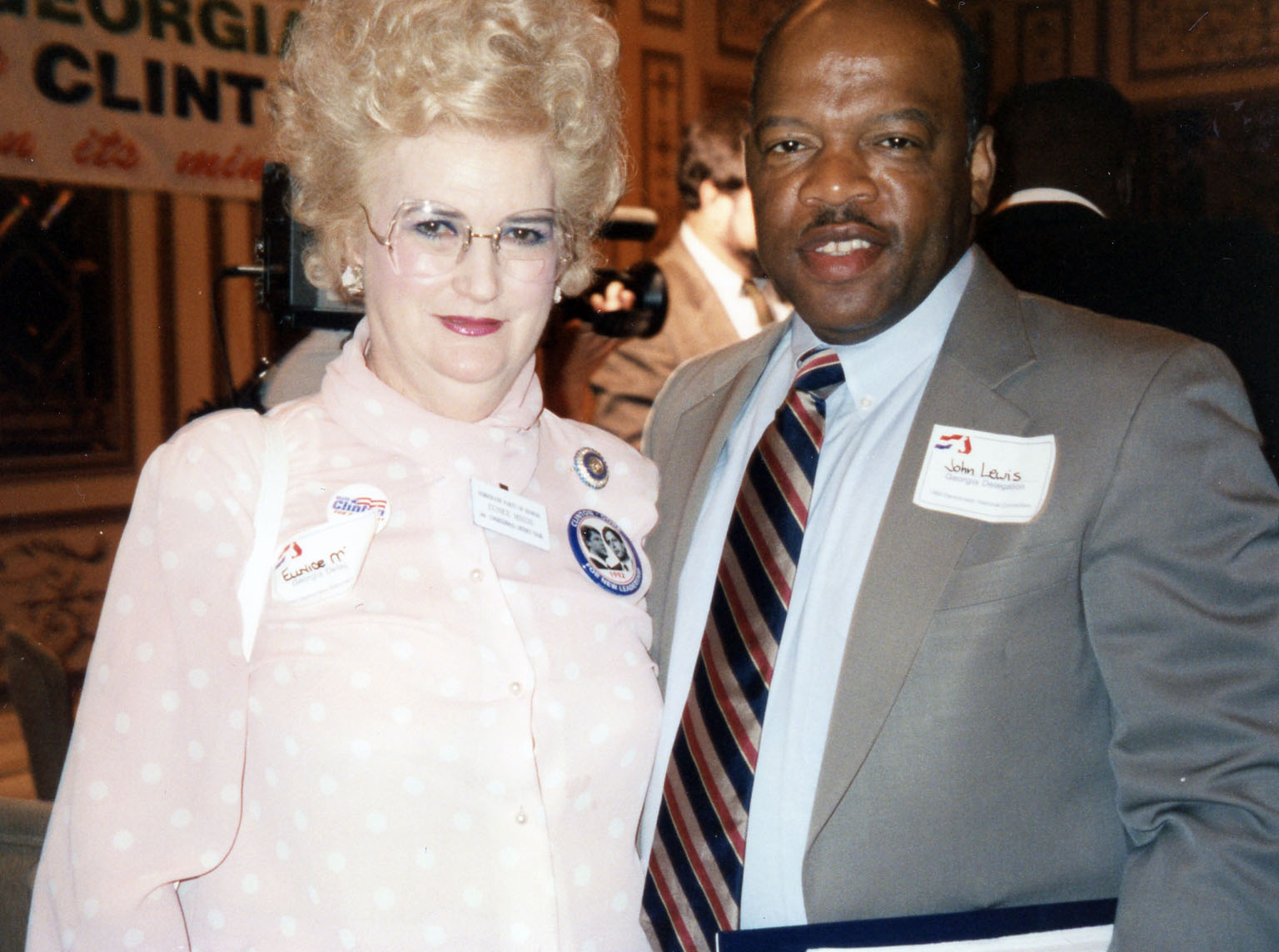 Mixon with John Lewis in 1992