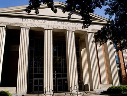 Exterior of front of Main Library 