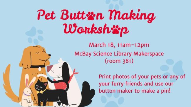 Pet Button Making Workshop