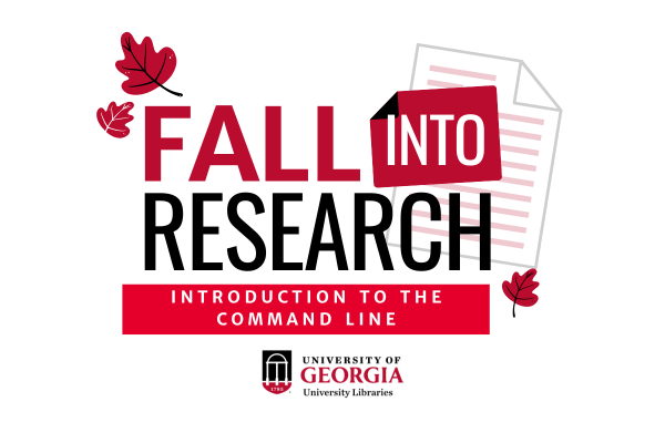 Decorative image Fall Into Research Introduction to the Command Line