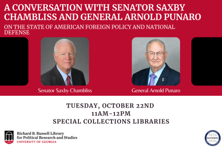 A Conversation with Senator Saxby Chambliss and General Arnold Punaro