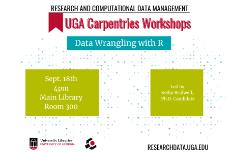 graphic for UGA Carpentries R workshop