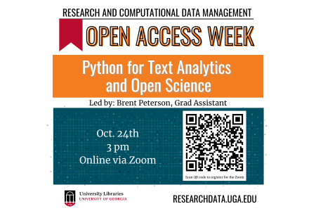 graphic for python for text analytics and open science