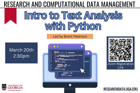 graphic for python text analysis workshop