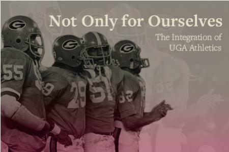 Image of UGA football players in uniform from late sixties or early seventies