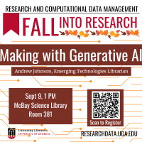 flyer with leaves