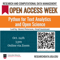 graphic for python for text analytics and open science