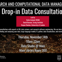 graphic for walk-in data consultations