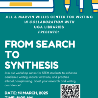 flyer for From Search to Synthesis 