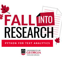 Decorative image Fall Into Research Python for Text Analytics